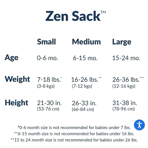 Nested Bean Classic Sleep Sack 100% Cotton Size Small 0-6 Months - Picture 15 of 15